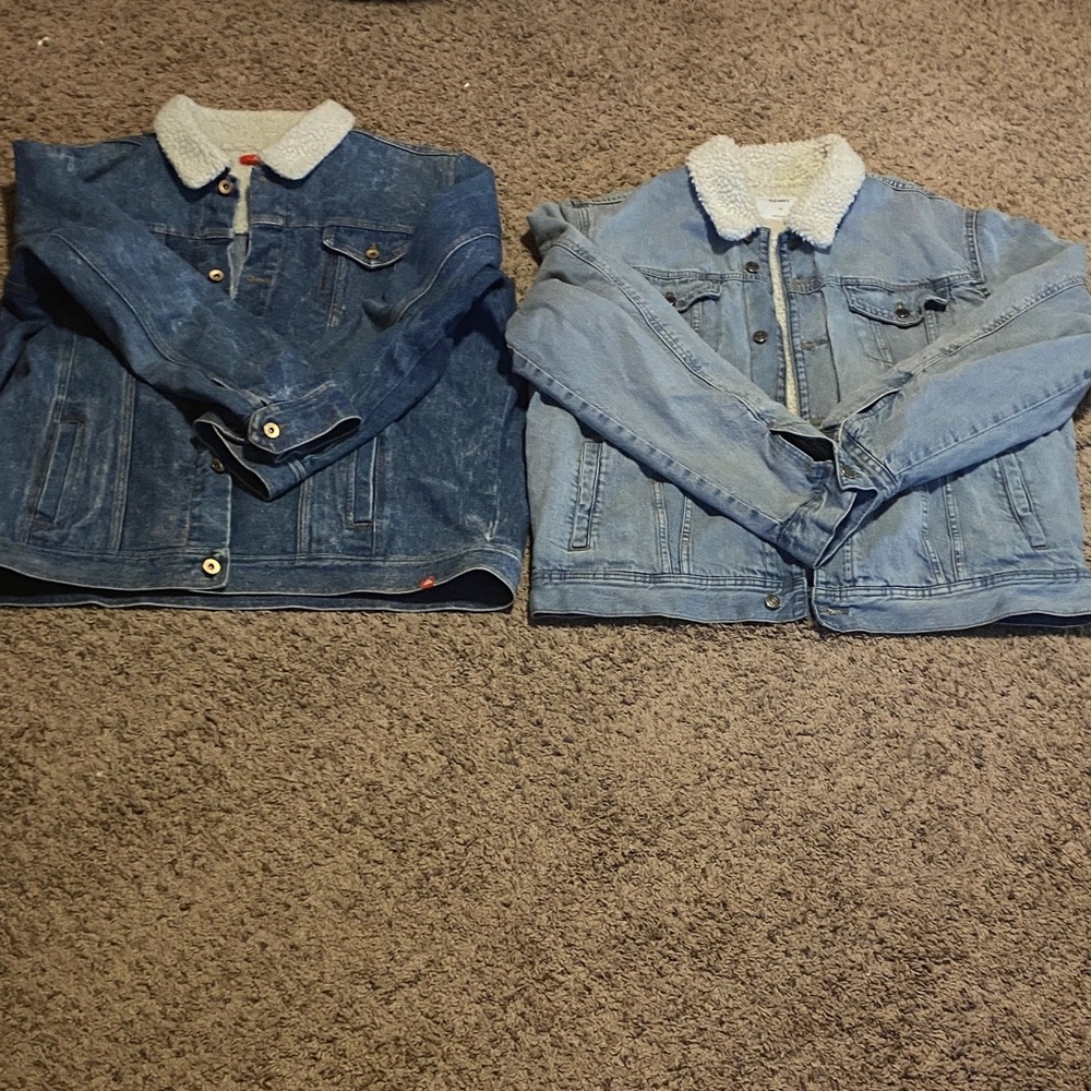 Men’s Sherpa Denim Jackets 2 for 1
